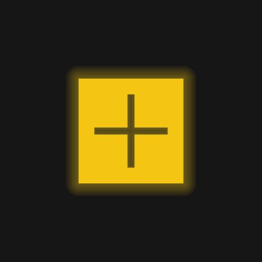 Parlak sarı neon simgesi ekle