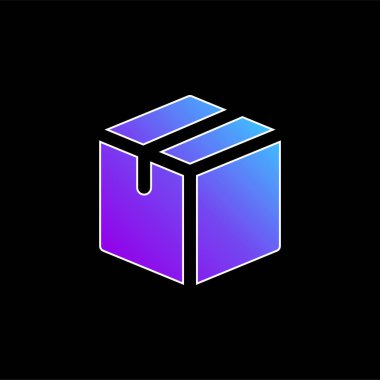 Kutu mavisi gradyan vektör simgesi