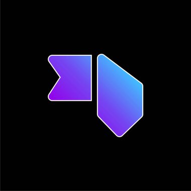 Yer imi mavi gradyan vektör simgesi