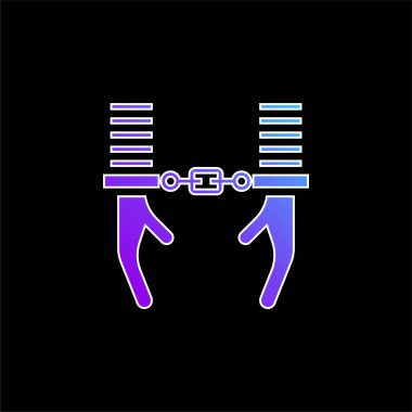 Mavi eğimli vektör simgesini tutukla