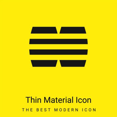 Fıçılar çok az parlak sarı madde simgesi