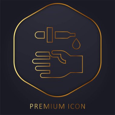 Kan Testi Altın Hat prim logosu veya simgesi