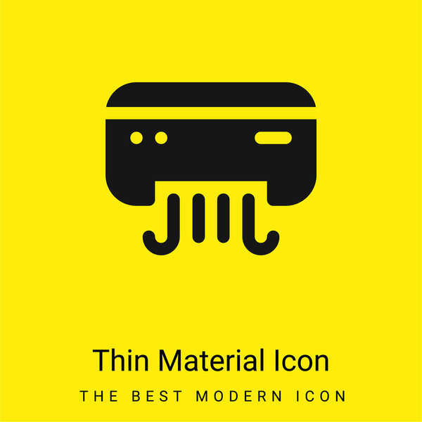 Air Conditioner minimal bright yellow material icon