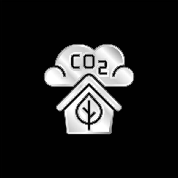 Покрытый серебром иконка качества воздуха