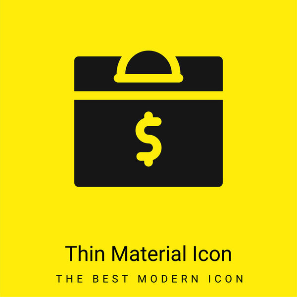 Box minimal bright yellow material icon