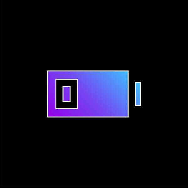 Battery blue gradient vector icon