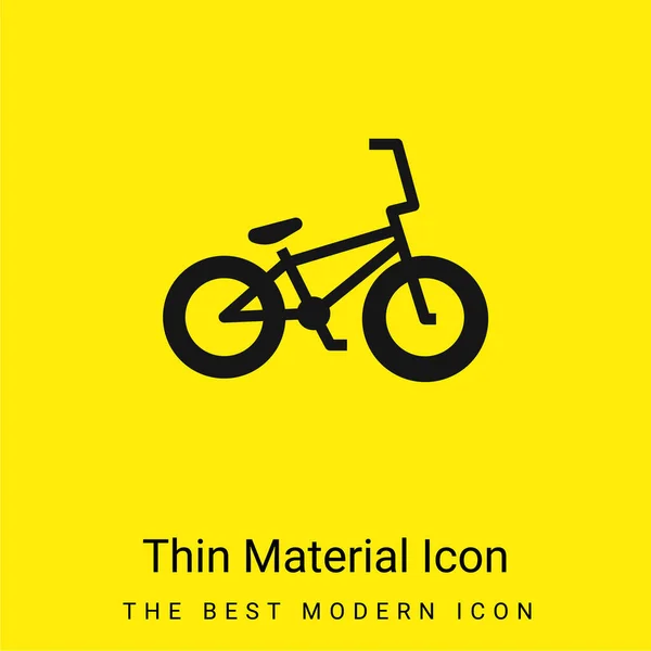 自転車最小明るい黄色の材料アイコン — ストックベクタ