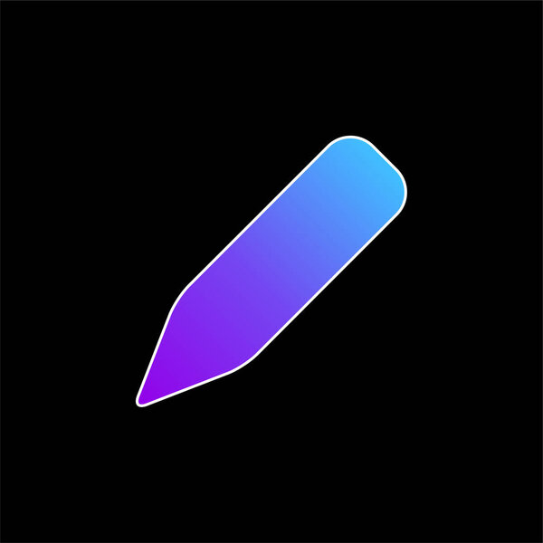 Black Crayon blue gradient vector icon