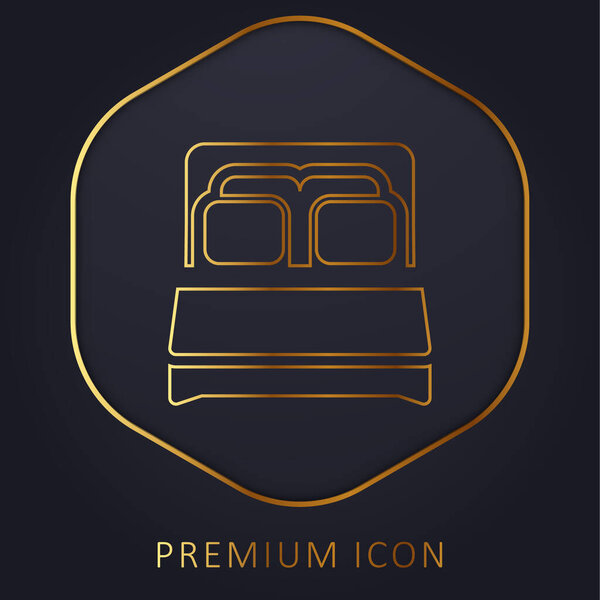 Логотип или иконка Bed golden line