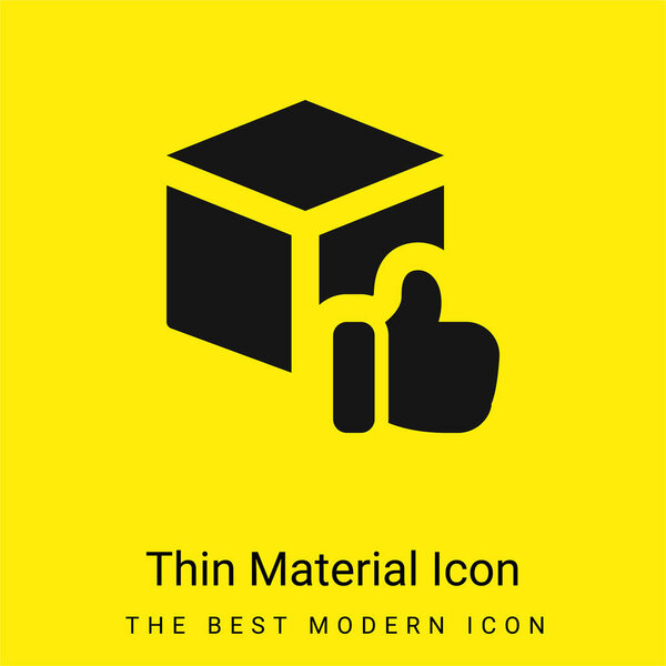 Утвержден минимальный ярко-желтый значок материала