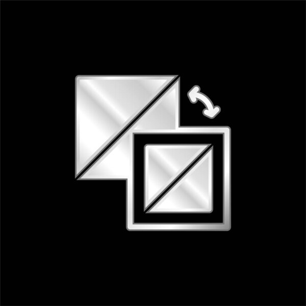 Серебристый металлический значок