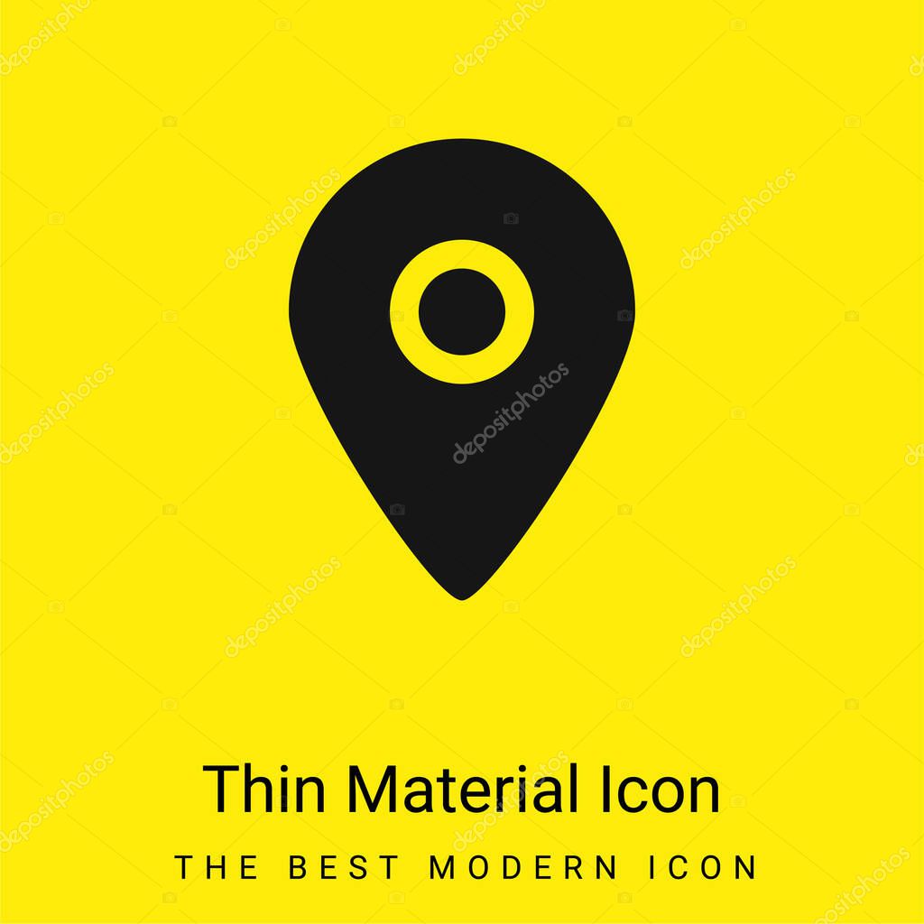 Black Placeholder For Maps minimal bright yellow material icon