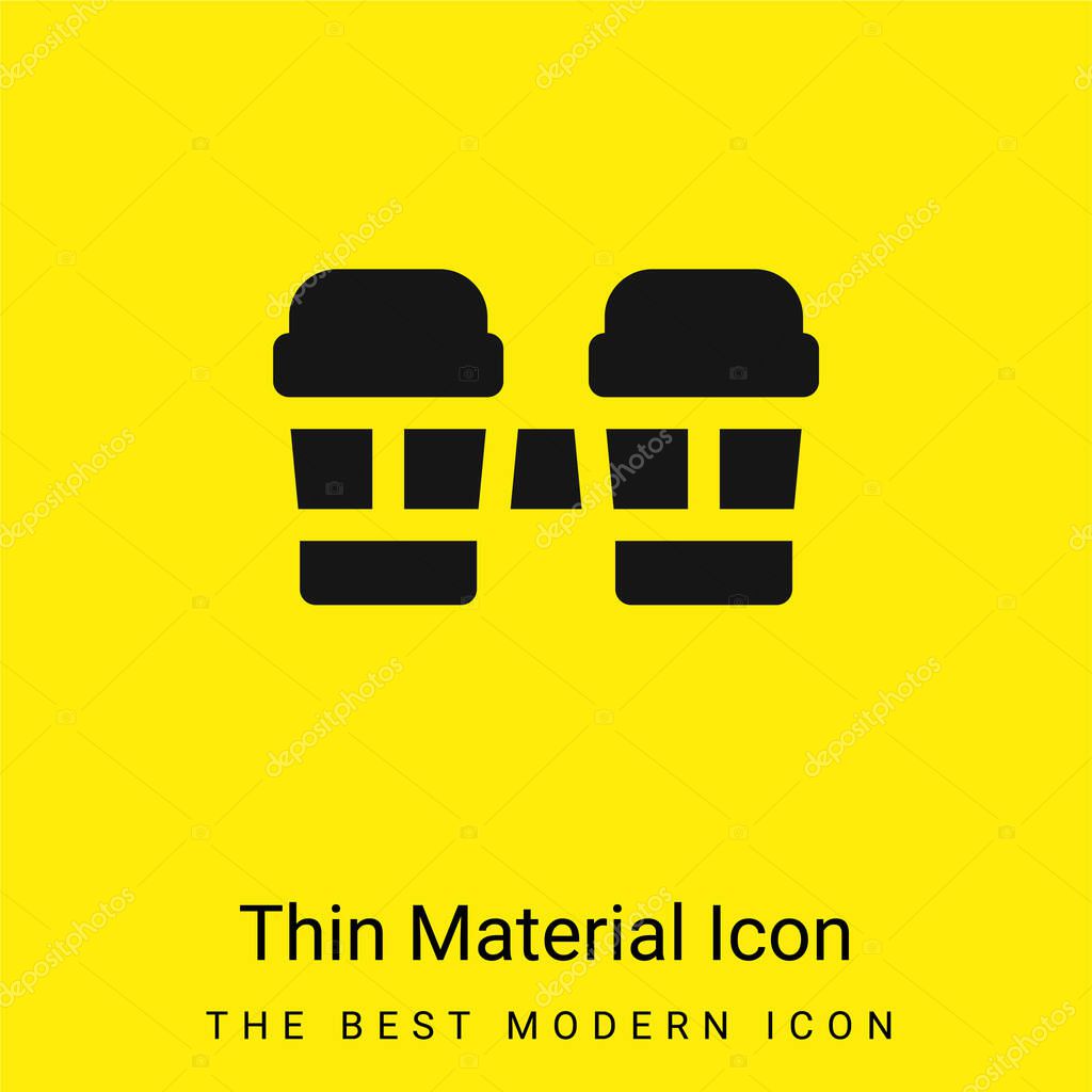 Bongos minimal bright yellow material icon