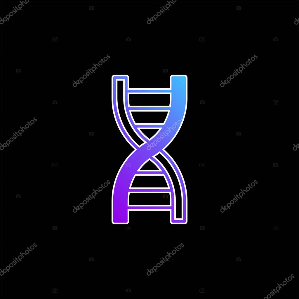 Biology blue gradient vector icon