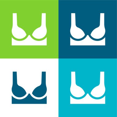 Sütyen Düz 4 renk en küçük simge kümesi