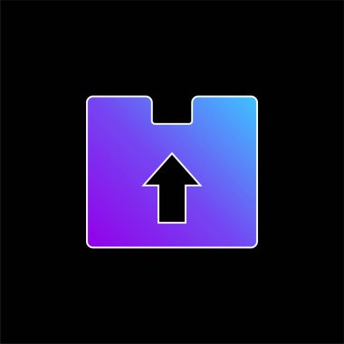 Kutu mavisi gradyan vektör simgesi