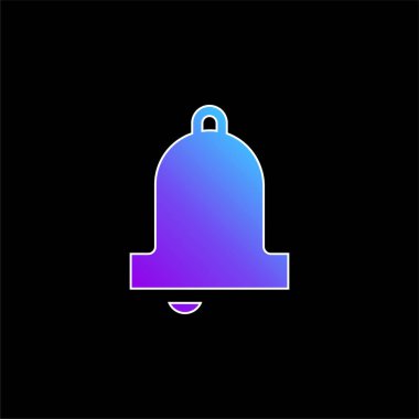 Çan mavisi gradyan vektör simgesi