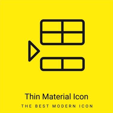 Below minimal bright yellow material icon clipart