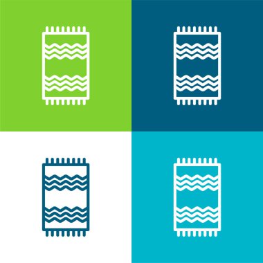 Plaj Havlusu Düz Renk en az simge seti