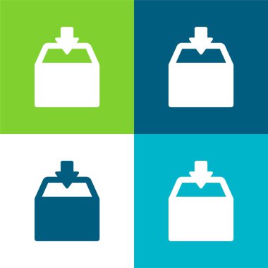 Kutu Düzlüğü 4 renk en küçük simge kümesi