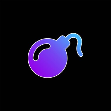 Bomba mavi gradyan vektör simgesi