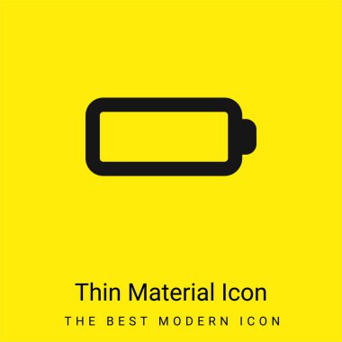 Pil en az parlak sarı madde simgesi