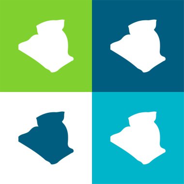 Cezayir Düz Düz Renk en az simge kümesi