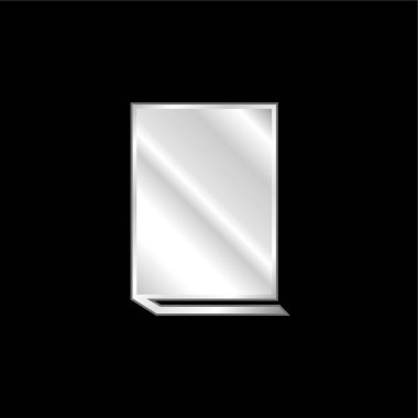 Gümüş kaplama metalik simge