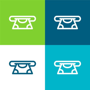 Atm Kart Düz Renk en az simge kümesi