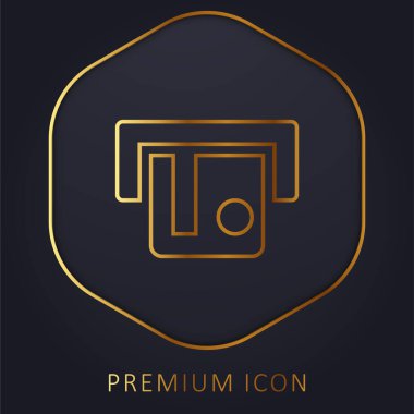 ATM altın hat prim logosu veya simgesi