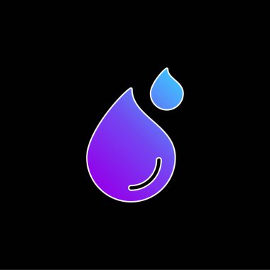 Kan mavisi gradyan vektör simgesi