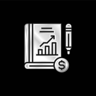 Gümüş kaplama metalik simge