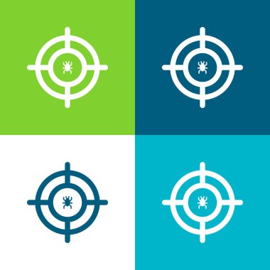 Antivirüs Düz Renk en düşük simge kümesi