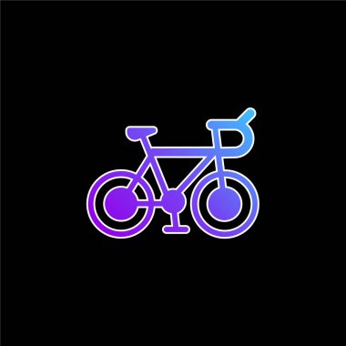Bisiklet mavi gradyan vektör simgesi