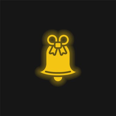 Zil sarısı parlak neon simgesi