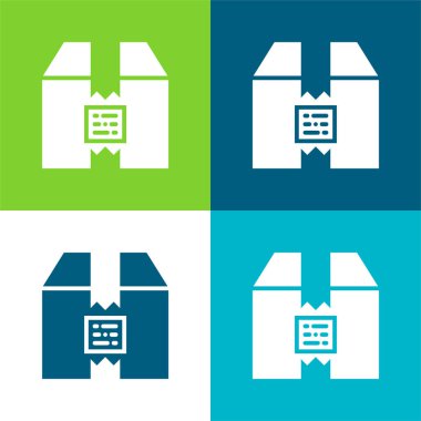 Kutu Düzlüğü 4 renk en küçük simge kümesi