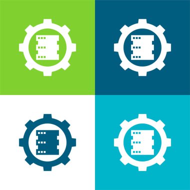 Büyük Veri Düzlüğü 4 renk en küçük simge kümesi