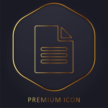 Altın çizgi prim logosunu veya simgesini arşivle