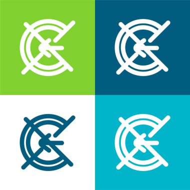 Arka Düz Renk en az simge seti