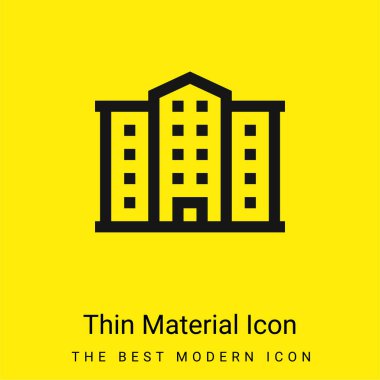 Daire minimal, parlak sarı madde simgesi