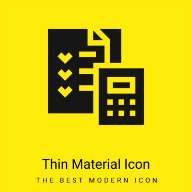 Muhasebe minimal parlak madde simgesi