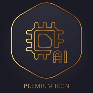 Yapay Zeka Altın Çizgisi logosu veya simgesi