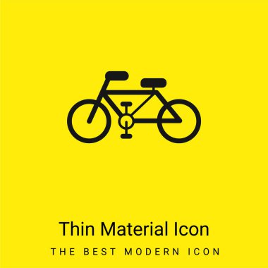 Bisiklet Ekolojik Taşımacılık Asgari parlak sarı malzeme simgesi