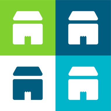 Kutu Düzlüğü 4 renk en küçük simge kümesi