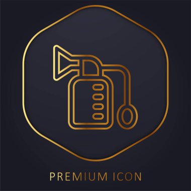 Göğüs Pompası Altın Hat prim logosu veya simgesi