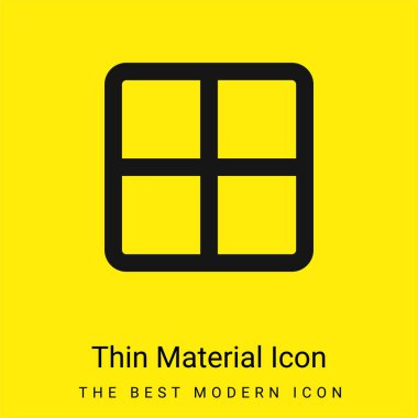 All minimal bright yellow material icon clipart