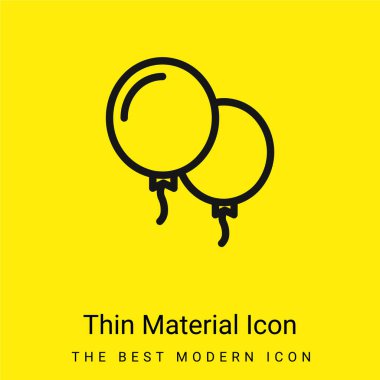 Balonlar çok az parlak sarı madde simgesi