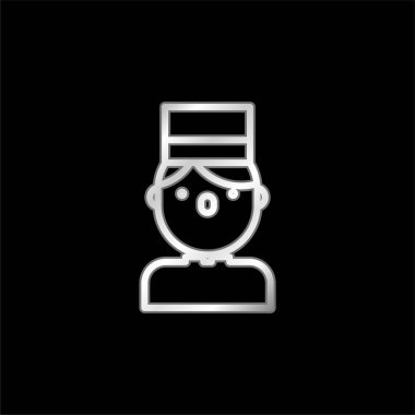 Belboy gümüş kaplama metalik ikon