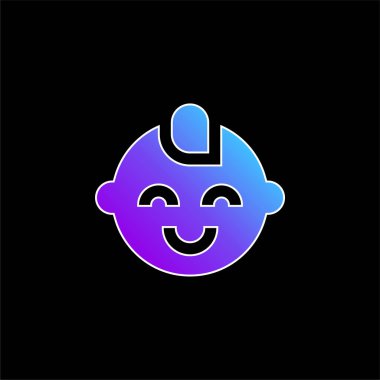 Baby Boy mavi gradyan vektör simgesi