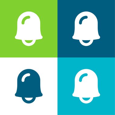 Bell Düz 4 renk simgesi seti